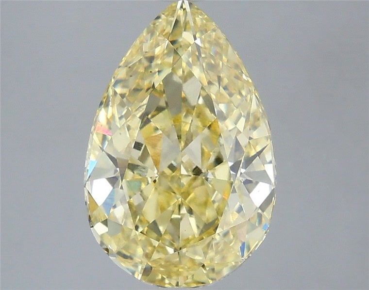 Loose Diamond - PEAR 3.59ct Fancy Intense Yellow VS1: Loose Diamond - PEAR 3.59ct Fancy Intense Yellow VS1 Source: This is a real non-mined Diamond that has been grown in a lab Shape: PEAR Carats: 3.59 Color: Fancy Intense Yellow Certification: IGI