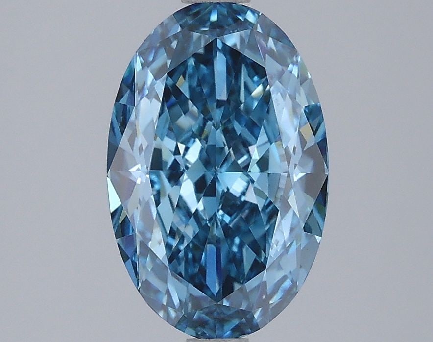 Loose Diamond - OVAL 2.39ct Fancy Vivid Blue VS1: Loose Diamond - OVAL 2.39ct Fancy Vivid Blue VS1 Source: This is a real non-mined Diamond that has been grown in a lab Shape: OVAL Carats: 2.39 Color: Fancy Vivid Blue Certification: IGI Video:
