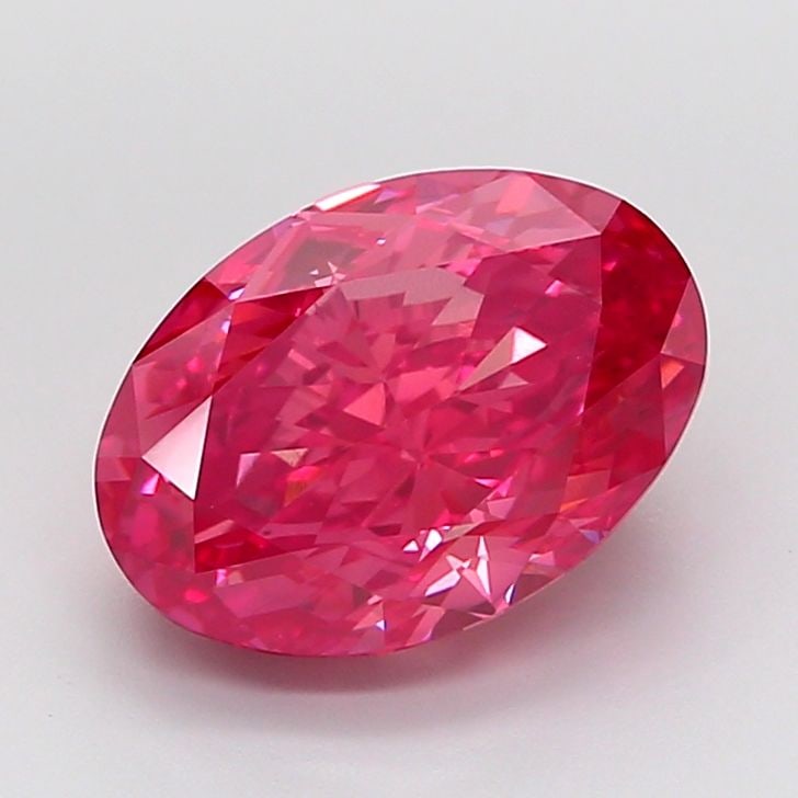 Loose Diamond - OVAL 5.16ct Fancy Vivid Red VS1: Loose Diamond - OVAL 5.16ct Fancy Vivid Red VS1 Source: This is a real non-mined Diamond that has been grown in a lab Shape: OVAL Carats: 5.16 Color: Fancy Vivid Red Certification: NONE Video: