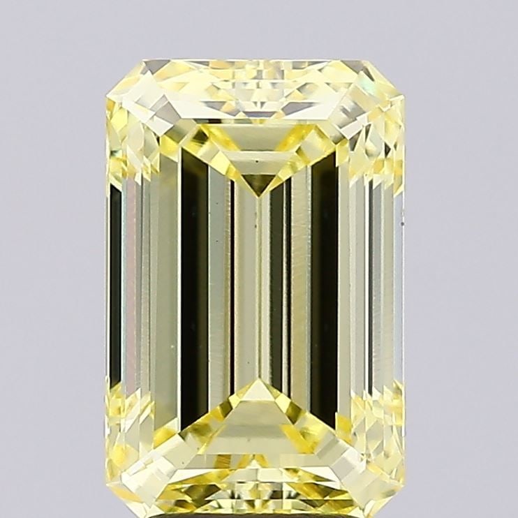 Loose Diamond - EMERALD 3.9ct Fancy Intense Yellow VS1 (1 of 1)