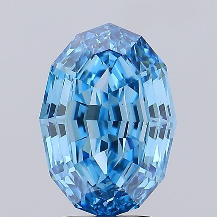 Loose Diamond - OTHER 3.54ct Fancy Vivid Blue VS1: Loose Diamond - OTHER 3.54ct Fancy Vivid Blue VS1 Source: This is a real non-mined Diamond that has been grown in a lab Shape: OTHER Carats: 3.54 Color: Fancy Vivid Blue Certification: IGI Video: