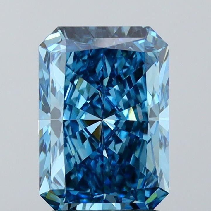 Loose Diamond - RADIANT 2.02ct Fancy Vivid Blue VVS2: Loose Diamond - RADIANT 2.02ct Fancy Vivid Blue VVS2 Source: This is a real non-mined Diamond that has been grown in a lab Shape: RADIANT Carats: 2.02 Color: Fancy Vivid Blue Certification: IGI