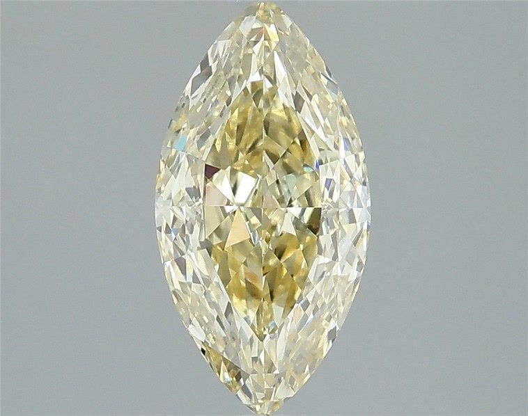 Loose Diamond - MARQUISE 1.57ct Fancy Light Yellow VS1: Loose Diamond - MARQUISE 1.57ct Fancy Light Yellow VS1 Source: This is a real non-mined Diamond that has been grown in a lab Shape: MARQUISE Carats: 1.57 Color: Fancy Light Yellow Certification: IGI