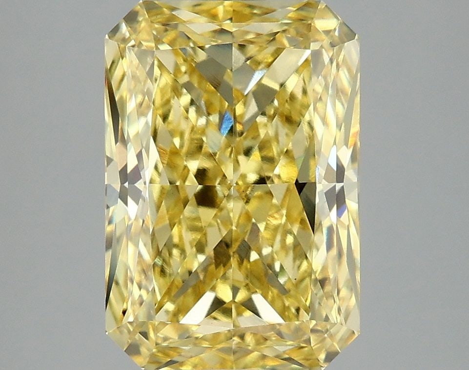 Loose Diamond - RADIANT 4.09ct Fancy Vivid Yellow VS1: Loose Diamond - RADIANT 4.09ct Fancy Vivid Yellow VS1 Source: This is a real non-mined Diamond that has been grown in a lab Shape: RADIANT Carats: 4.09 Color: Fancy Vivid Yellow Certification: IGI
