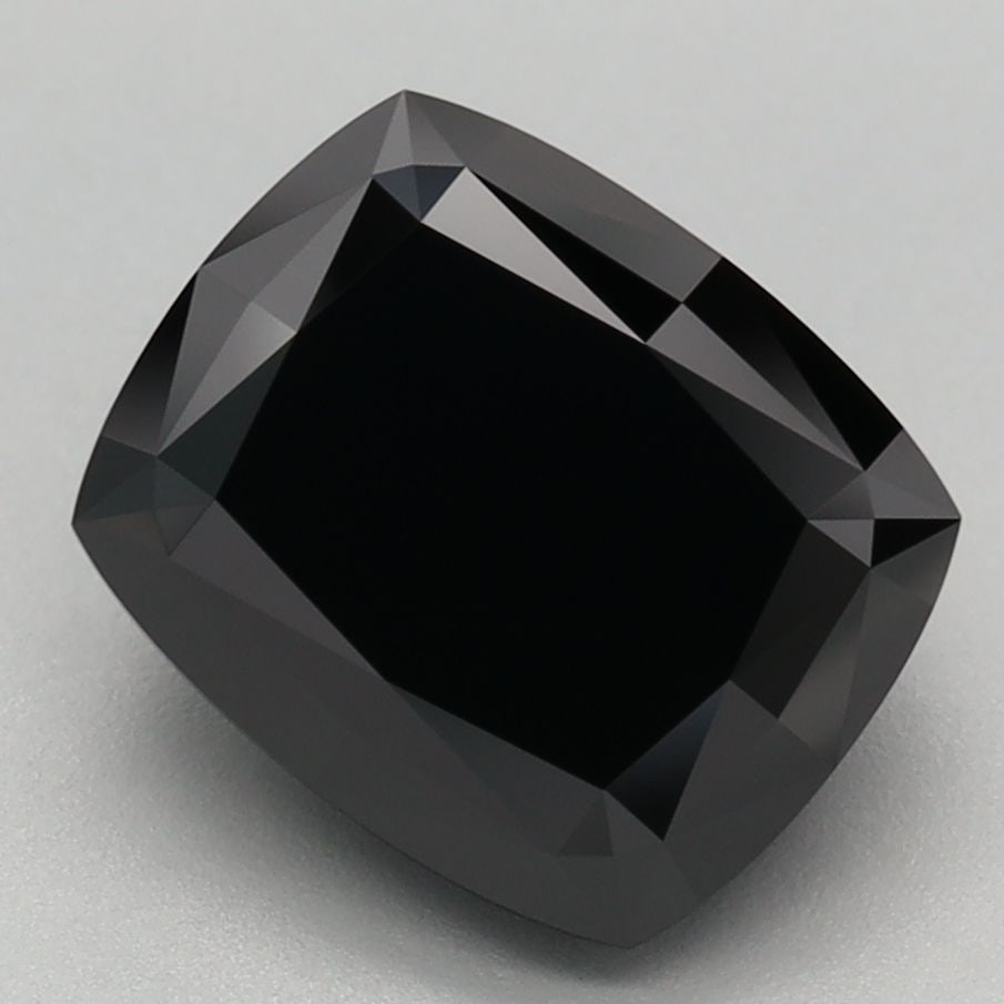 Loose Diamond - CUSHION BRILLIANT 2.81ct Fancy Black (1 of 1)