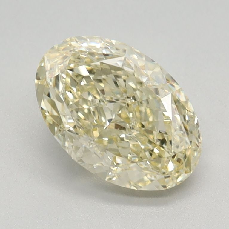 Loose Diamond - OVAL 1.07ct Fancy Light Yellow VS2: Loose Diamond - OVAL 1.07ct Fancy Light Yellow VS2 Source: This is a real non-mined Diamond that has been grown in a lab Shape: OVAL Carats: 1.07 Color: Fancy Light Yellow Certification: IGI Video: