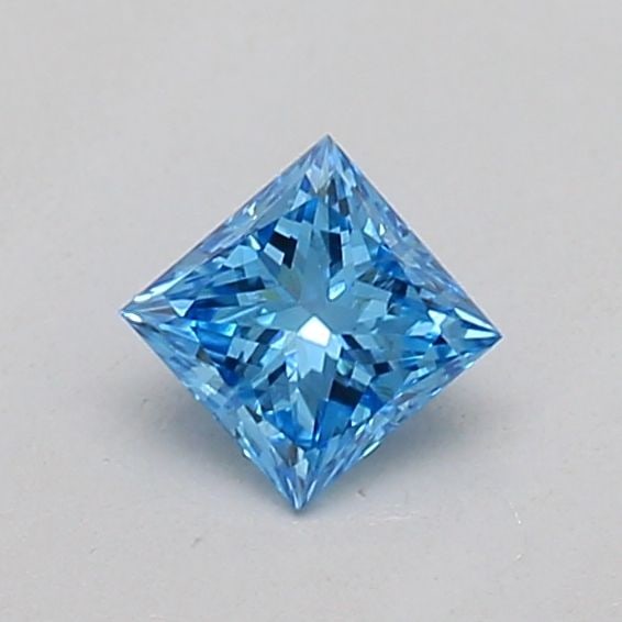 Loose Diamond - PRINCESS 0.19ct Fancy Vivid Blue VS1: Loose Diamond - PRINCESS 0.19ct Fancy Vivid Blue VS1 Source: This is a real non-mined Diamond that has been grown in a lab Shape: PRINCESS Carats: 0.19 Color: Fancy Vivid Blue Certification: IGI