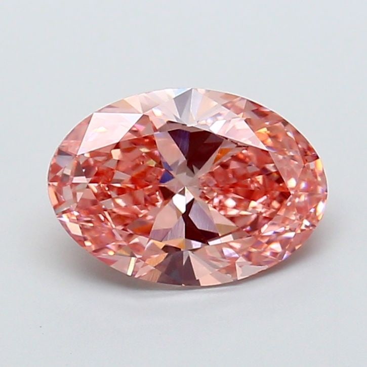 Loose Diamond - OVAL 2.5ct Fancy Vivid Pink VS2: Loose Diamond - OVAL 2.5ct Fancy Vivid Pink VS2 Source: This is a real non-mined Diamond that has been grown in a lab Shape: OVAL Carats: 2.5 Color: Fancy Vivid Pink Certification: IGI Video: Video