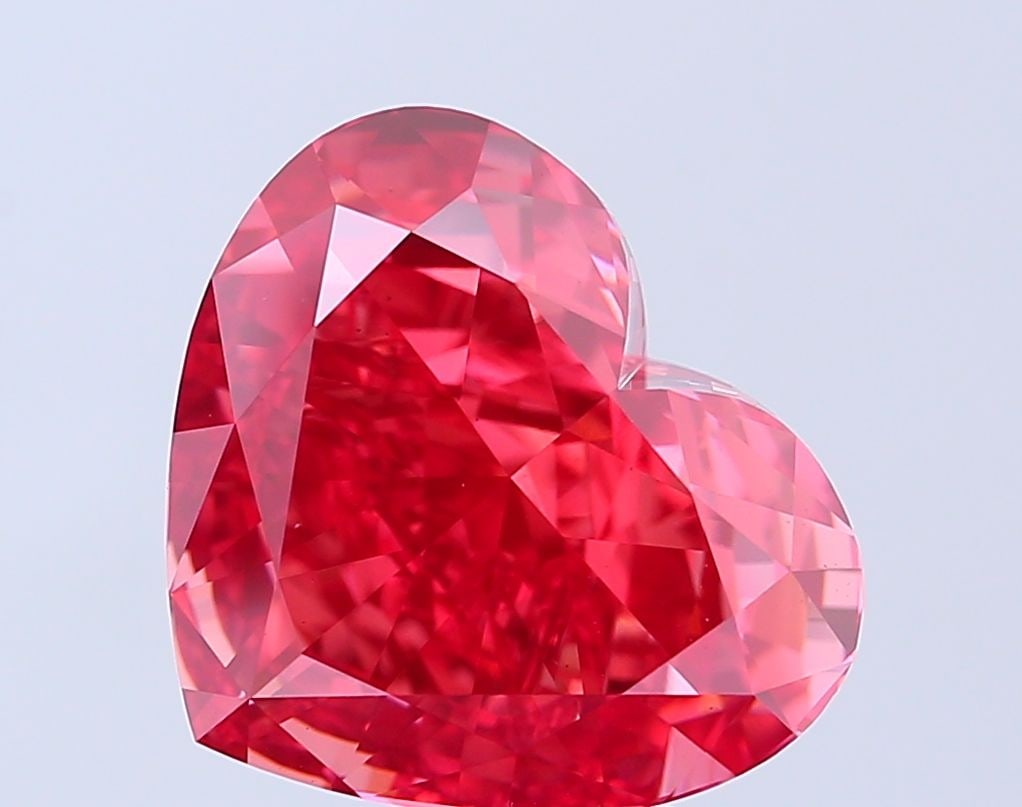 Loose Diamond - HEART 8.33ct Fancy Vivid Red VS2 (1 of 1)