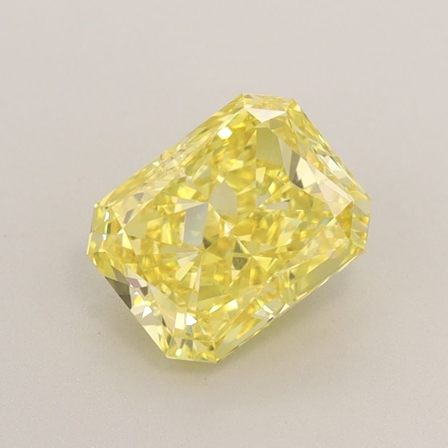 Loose Diamond - RADIANT 1.21ct Fancy Vivid Yellow VS1: Loose Diamond - RADIANT 1.21ct Fancy Vivid Yellow VS1 Source: This is a real non-mined Diamond that has been grown in a lab Shape: RADIANT Carats: 1.21 Color: Fancy Vivid Yellow Certification: IGI