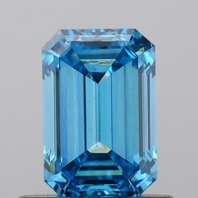 Loose Diamond - EMERALD 0.8ct Fancy Vivid Blue VS1 (1 of 1)