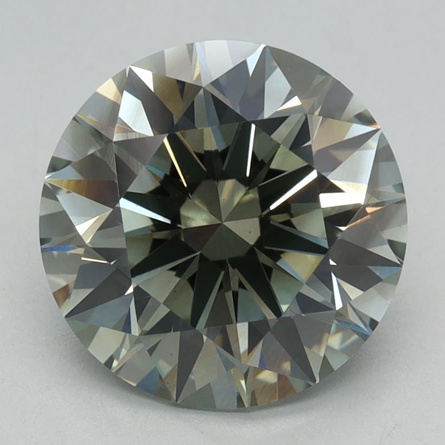 Ideal Loose Diamond - ROUND 2.59ct Fancy Green VVS2 (1 of 1)