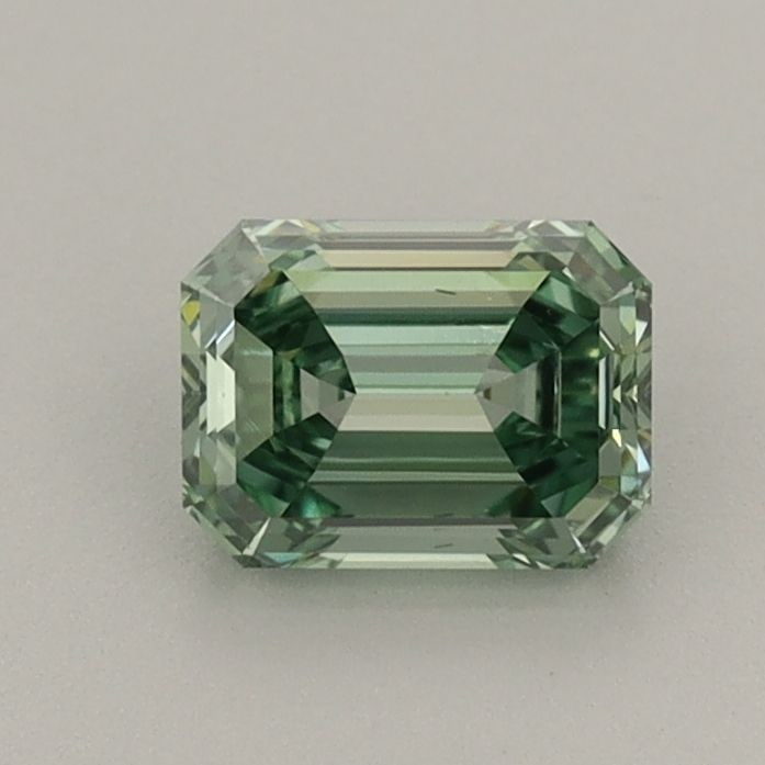 Loose Diamond - EMERALD 0.71ct Fancy Vivid Green VS2 (1 of 1)