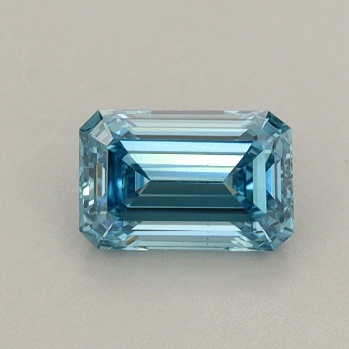 Loose Diamond - EMERALD 0.61ct Fancy Vivid Blue VS2 (1 of 1)