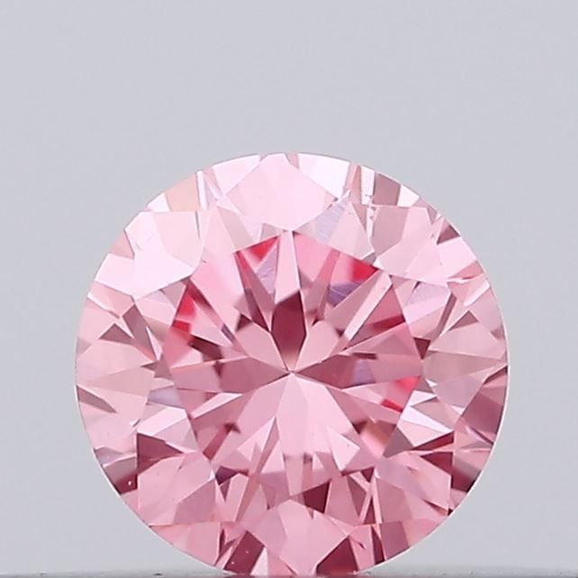 Loose Diamond - ROUND 0.17ct Fancy Vivid Pink VVS2 (1 of 1)