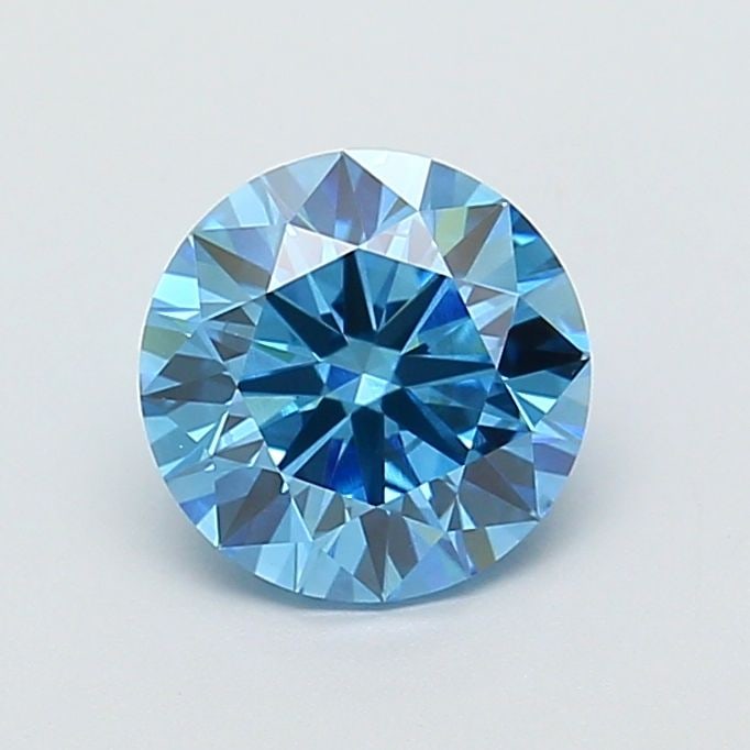 Ideal Loose Diamond - ROUND 1.61ct Fancy Vivid Blue VS2 (1 of 1)