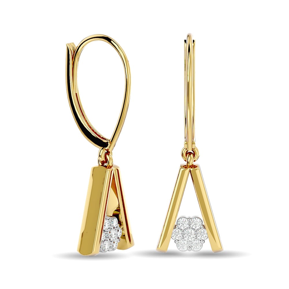 Diamond Fashion Earrings 1/10 Ct.tw in 10K Yellow Gold (1 of 4)