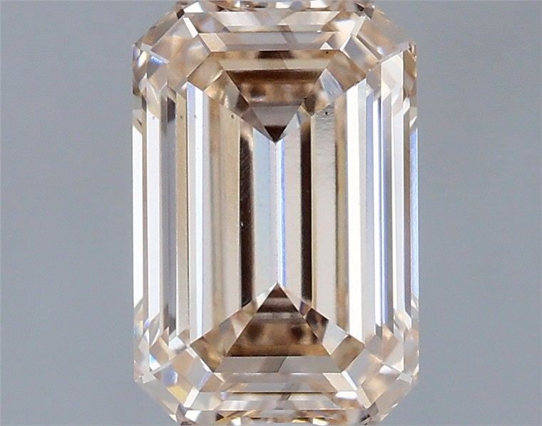 Loose Diamond - EMERALD 1.58ct Fancy Light Brown VS2: Loose Diamond - EMERALD 1.58ct Fancy Light Brown VS2 Source: This is a real non-mined Diamond that has been grown in a lab Shape: EMERALD Carats: 1.58 Color: Fancy Light Brown Certification: IGI