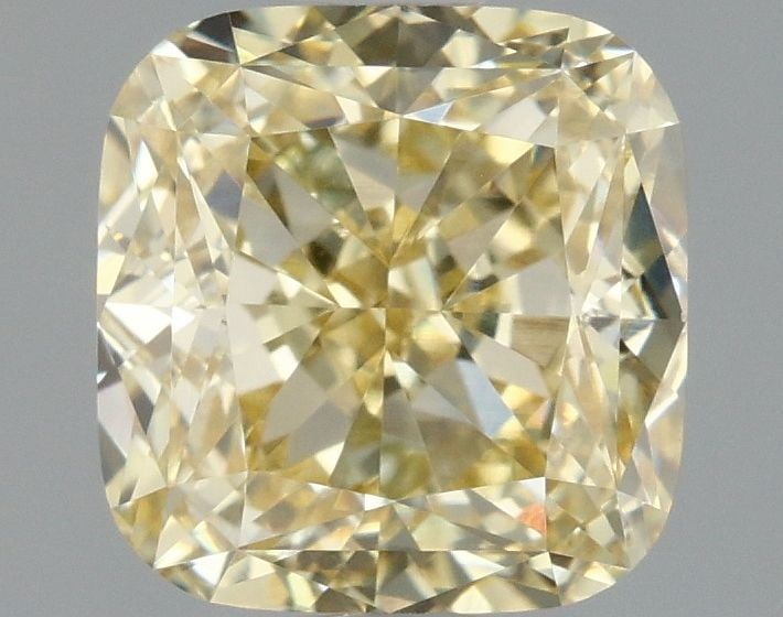 Loose Diamond - CUSHION MODIFIED 1.59ct Fancy Intense Yellow VS1: Loose Diamond - CUSHION MODIFIED 1.59ct Fancy Intense Yellow VS1 Source: This is a real non-mined Diamond that has been grown in a lab Shape: CUSHION MODIFIED Carats: 1.59 Color: Fancy Intense
