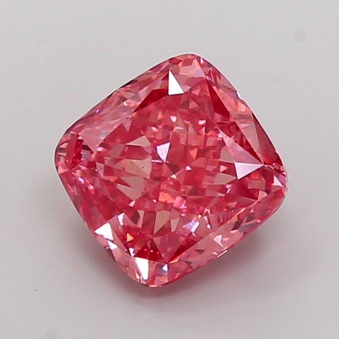 Loose Diamond - CUSHION BRILLIANT 3.01ct Fancy Vivid Pink VS1 (1 of 1)