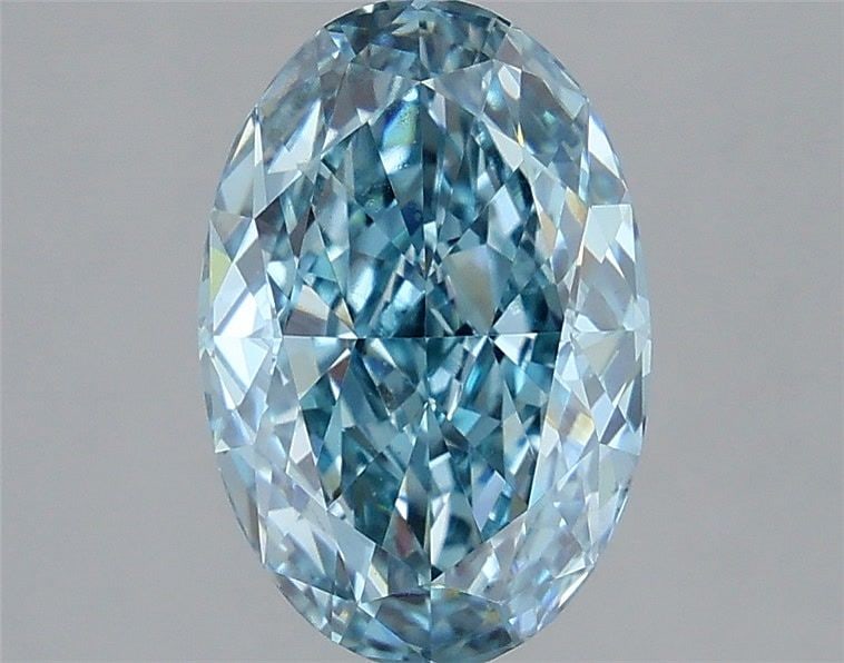 Loose Diamond - OVAL 2.7ct Fancy Vivid Blue VVS2: Loose Diamond - OVAL 2.7ct Fancy Vivid Blue VVS2 Source: This is a real non-mined Diamond that has been grown in a lab Shape: OVAL Carats: 2.7 Color: Fancy Vivid Blue Certification: IGI Video: Video