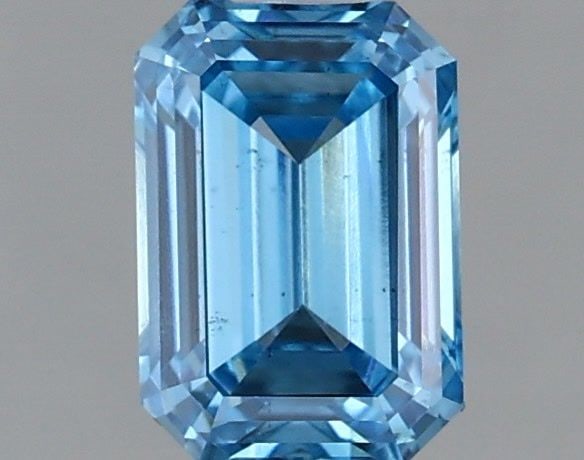 Loose Diamond - EMERALD 1.0ct Fancy Vivid Blue VS2: Loose Diamond - EMERALD 1.0ct Fancy Vivid Blue VS2 Source: This is a real non-mined Diamond that has been grown in a lab Shape: EMERALD Carats: 1.0 Color: Fancy Vivid Blue Certification: IGI Video: