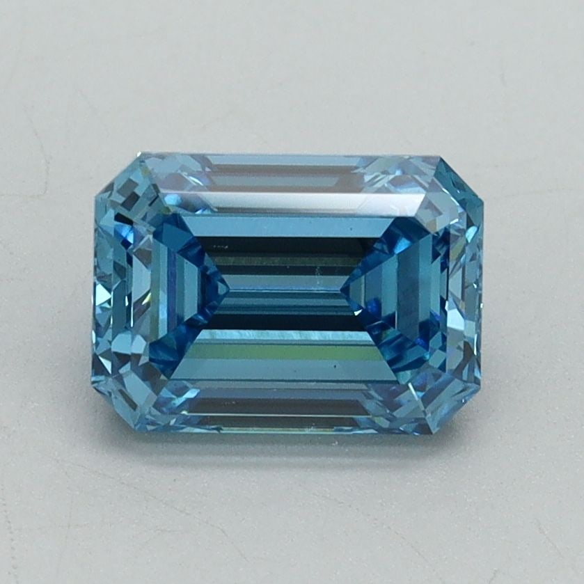 Loose Diamond - EMERALD 1.53ct Fancy Vivid Blue VS2 (1 of 1)