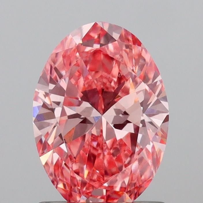 Loose Diamond - OVAL 1.02ct Fancy Vivid Pink VS1: Loose Diamond - OVAL 1.02ct Fancy Vivid Pink VS1 Source: This is a real non-mined Diamond that has been grown in a lab Shape: OVAL Carats: 1.02 Color: Fancy Vivid Pink Certification: IGI Video: