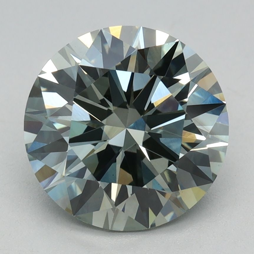 Ideal Loose Diamond - ROUND 2.02ct Fancy Intense Green VS1 (1 of 1)