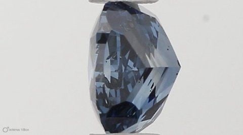 Loose Diamond - CUSHION MODIFIED 0.37ct Fancy Vivid Blue SI1 (1 of 1)