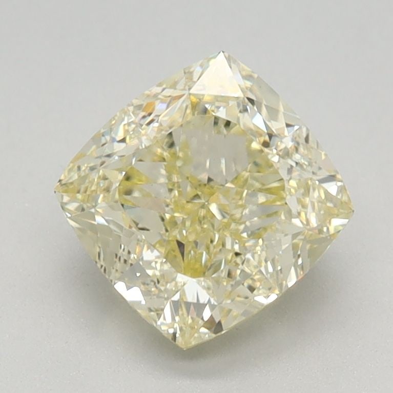 Loose Diamond - CUSHION MODIFIED 1.31ct Fancy Light Yellow VS1: Loose Diamond - CUSHION MODIFIED 1.31ct Fancy Light Yellow VS1 Source: This is a real non-mined Diamond that has been grown in a lab Shape: CUSHION MODIFIED Carats: 1.31 Color: Fancy Light Yellow