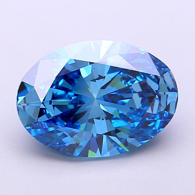 Loose Diamond - OVAL 3.0ct Fancy Vivid Blue VS1: Loose Diamond - OVAL 3.0ct Fancy Vivid Blue VS1 Source: This is a real non-mined Diamond that has been grown in a lab Shape: OVAL Carats: 3.0 Color: Fancy Vivid Blue Certification: IGI Video: Video