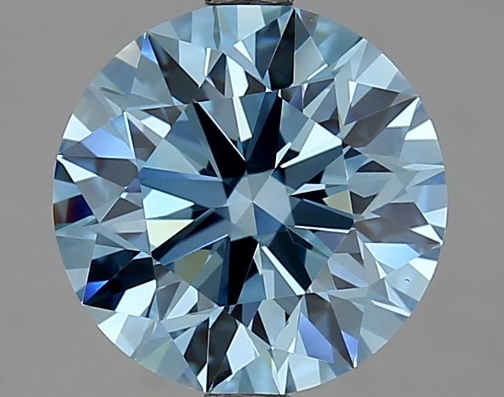 Ideal Loose Diamond - ROUND 3.0ct Fancy Vivid Blue VS1: Ideal Loose Diamond - ROUND 3.0ct Fancy Vivid Blue VS1 Source: This is a real non-mined Diamond that has been grown in a lab Shape: ROUND Carats: 3.0 Color: Fancy Vivid Blue Certification: IGI