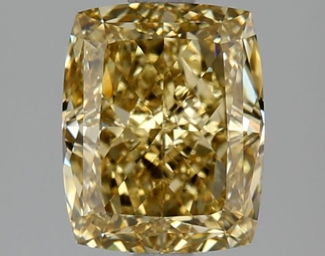 Loose Diamond - CUSHION MODIFIED 2.49ct Fancy Intense Yellow VVS2 (1 of 1)