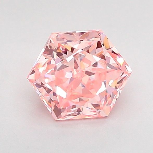 Loose Diamond - HEXAGONAL 1.0ct Fancy Intense Pink VS1: Loose Diamond - HEXAGONAL 1.0ct Fancy Intense Pink VS1 Source: This is a real non-mined Diamond that has been grown in a lab Shape: HEXAGONAL Carats: 1.0 Color: Fancy Intense Pink Certification: IGI