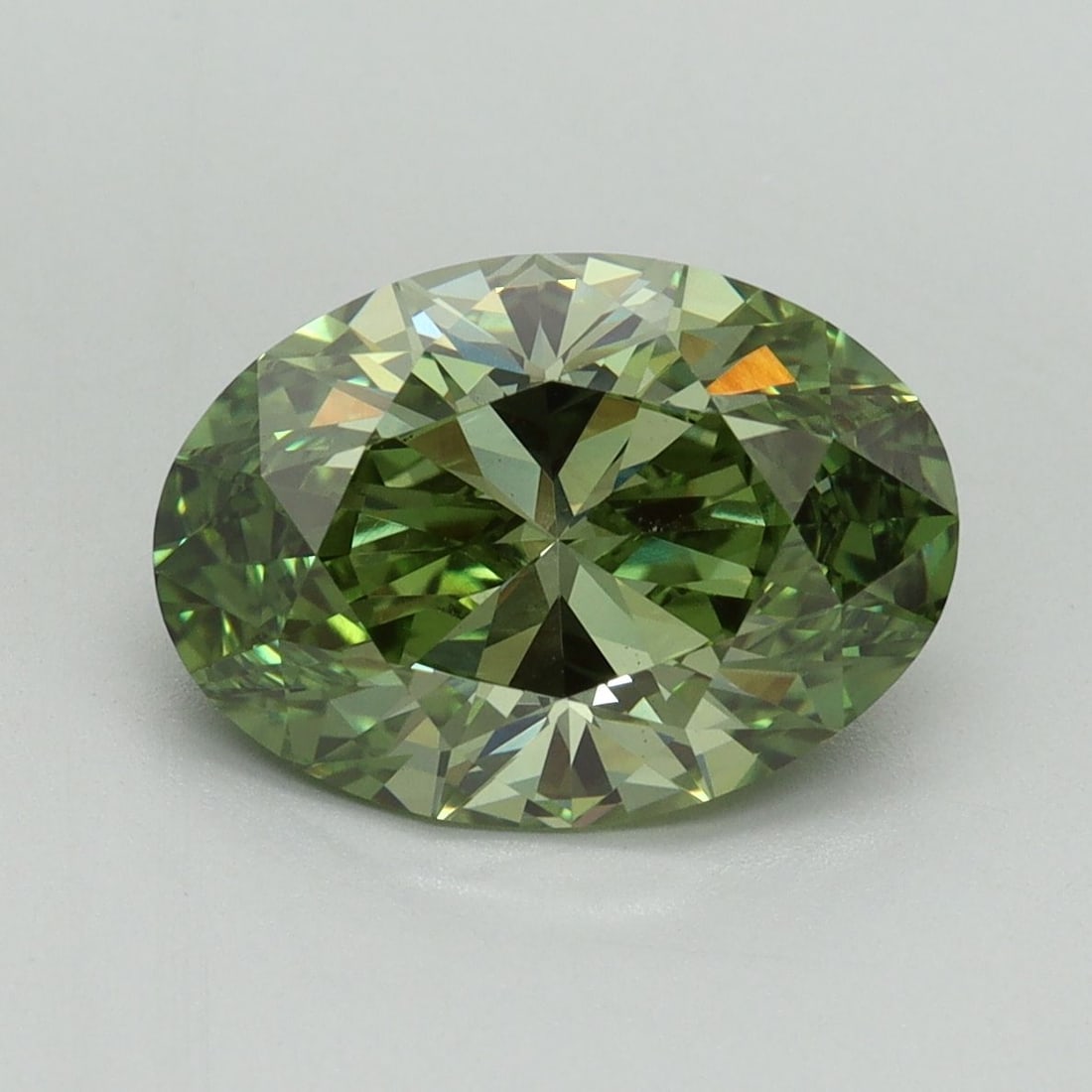 Loose Diamond - OVAL 3.0ct Fancy Vivid Green VS1: Loose Diamond - OVAL 3.0ct Fancy Vivid Green VS1 Source: This is a real non-mined Diamond that has been grown in a lab Shape: OVAL Carats: 3.0 Color: Fancy Vivid Green Certification: IGI Video: