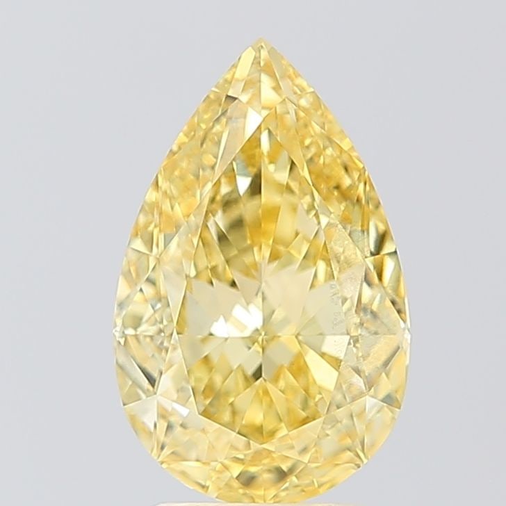Loose Diamond - PEAR 3.07ct Fancy Vivid Yellow VS1: Loose Diamond - PEAR 3.07ct Fancy Vivid Yellow VS1 Source: This is a real non-mined Diamond that has been grown in a lab Shape: PEAR Carats: 3.07 Color: Fancy Vivid Yellow Certification: IGI Video: