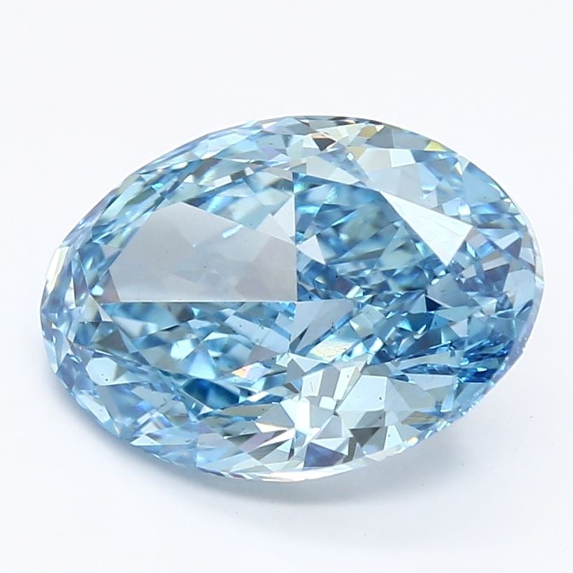 Loose Diamond - OVAL 3.56ct Fancy Vivid Blue VS2: Loose Diamond - OVAL 3.56ct Fancy Vivid Blue VS2 Source: This is a real non-mined Diamond that has been grown in a lab Shape: OVAL Carats: 3.56 Color: Fancy Vivid Blue Certification: IGI Video:
