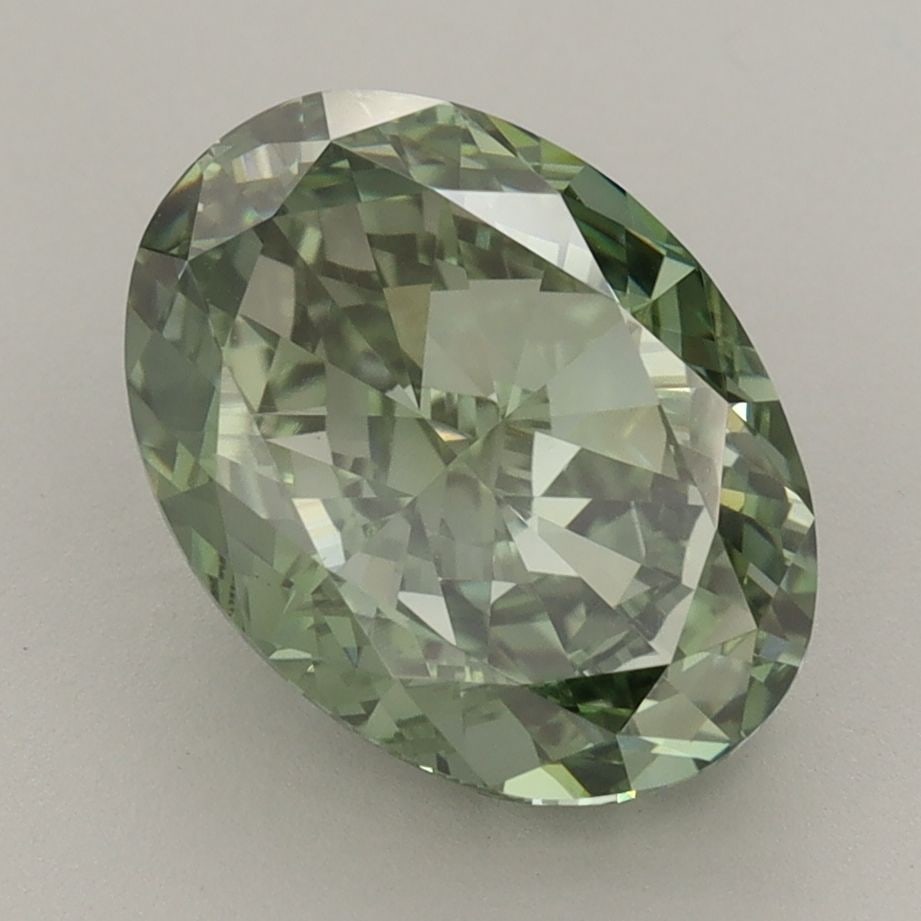 Loose Diamond - OVAL 4.06ct Fancy Vivid Green VS1 (1 of 1)