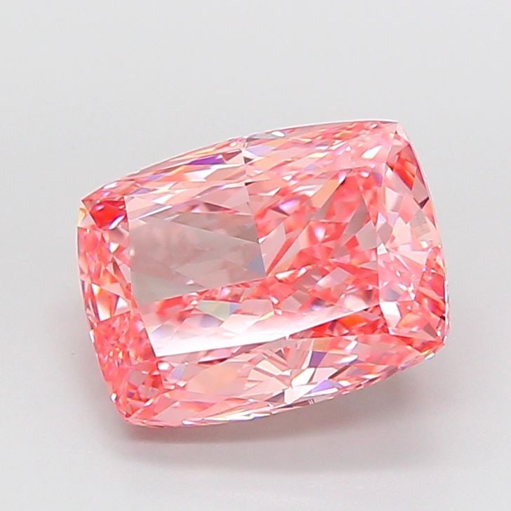 Loose Diamond - CUSHION BRILLIANT 6.05ct Fancy Vivid Pink VVS2 (1 of 1)