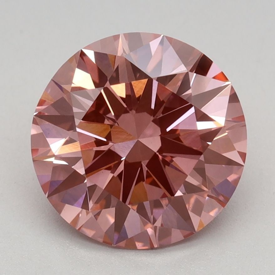 Ideal Loose Diamond - ROUND 2.03ct Fancy Vivid Pink VS1 (1 of 1)