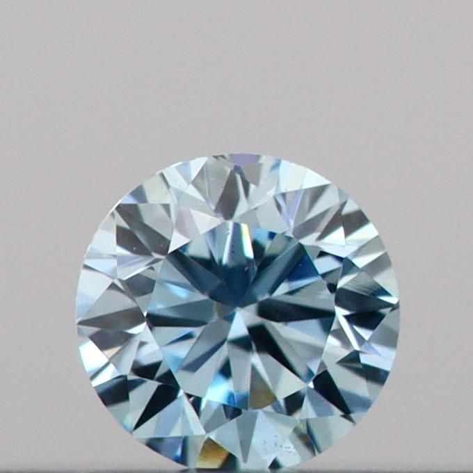 Loose Diamond - ROUND 0.1ct Fancy Vivid Blue VS1 (1 of 1)