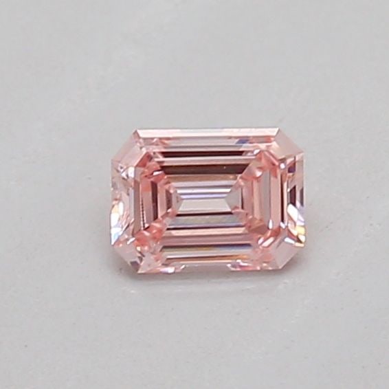 Loose Diamond - EMERALD 0.14ct Fancy Intense Pink VS1 (1 of 1)