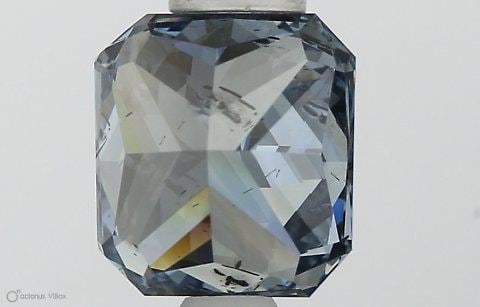 Loose Diamond - SQUARE RADIANT 1.21ct Fancy Vivid Blue SI2 (1 of 1)