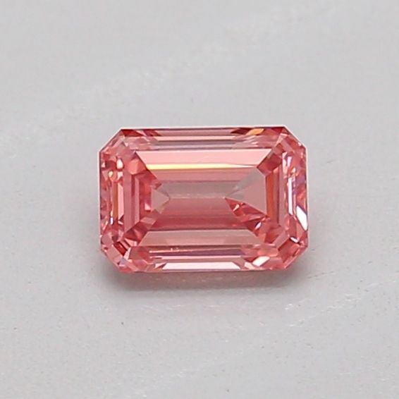 Loose Diamond - EMERALD 0.18ct Fancy Vivid Pink VVS2 (1 of 1)