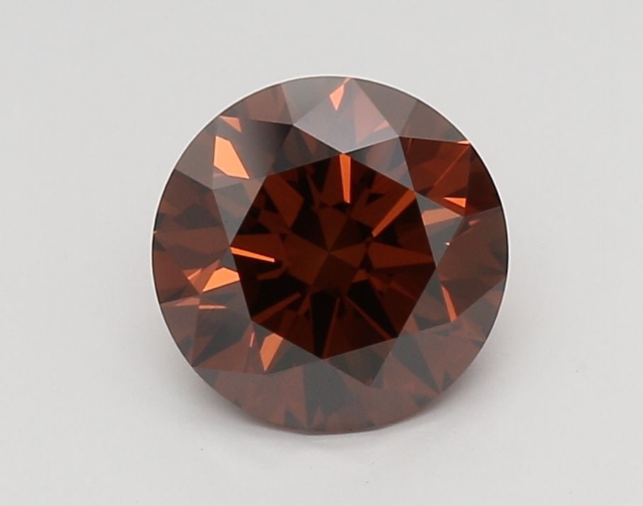 Ideal Loose Diamond - ROUND 2.31ct Fancy Vivid Brownish Orange VVS2 (1 of 1)