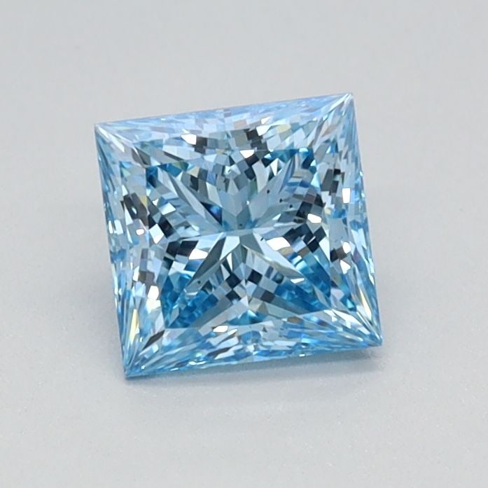 Loose Diamond - PRINCESS 0.59ct Fancy Vivid Blue VS2 (1 of 1)