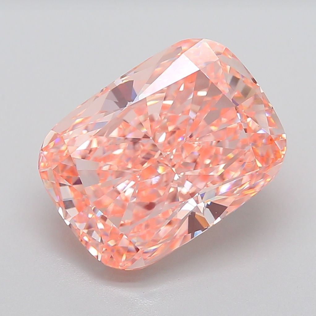 Loose Diamond - CUSHION MODIFIED 12.04ct Fancy Vivid Pink VS1: Loose Diamond - CUSHION MODIFIED 12.04ct Fancy Vivid Pink VS1 Source: This is a real non-mined Diamond that has been grown in a lab Shape: CUSHION MODIFIED Carats: 12.04 Color: Fancy Vivid Pink