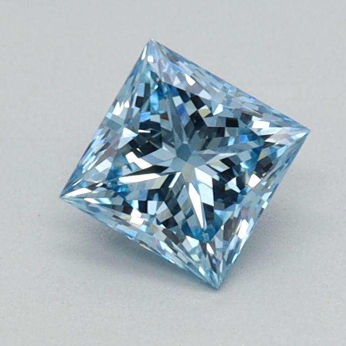 Loose Diamond - PRINCESS 0.52ct Fancy Vivid Blue VS1 (1 of 1)