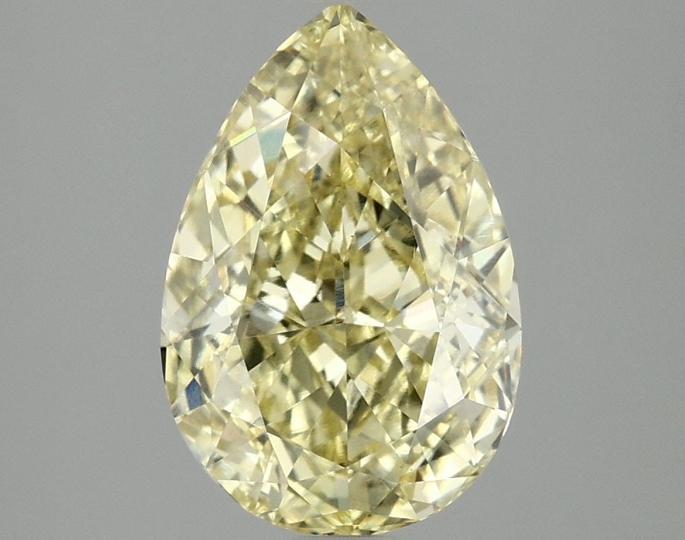Loose Diamond - PEAR 3.02ct Fancy Intense Yellow VS1: Loose Diamond - PEAR 3.02ct Fancy Intense Yellow VS1 Source: This is a real non-mined Diamond that has been grown in a lab Shape: PEAR Carats: 3.02 Color: Fancy Intense Yellow Certification: IGI